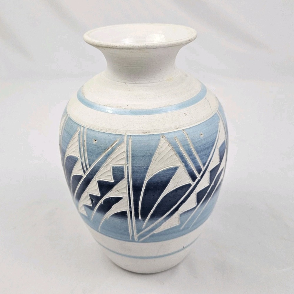 Vintage R Gonza Pottery Vase Mexican Signed Handcrafted Southwestern American - Picture 4 of 11